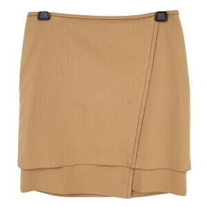 WHBM Skirt Womens 0 Beige Lined Short Straight Pencil Above Knee Career